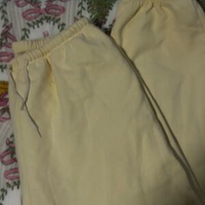 Brandy Melville Cream Drawstring Pants